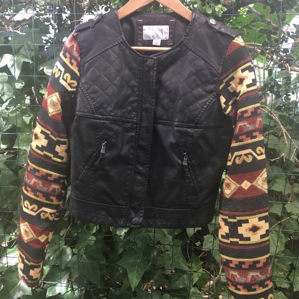 Xhiliration Faux Leather Jacket
